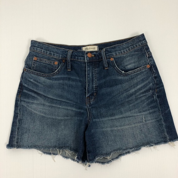 Madewell Pants - Madewell High Rise Denim Shorts Cutoff Edition 30